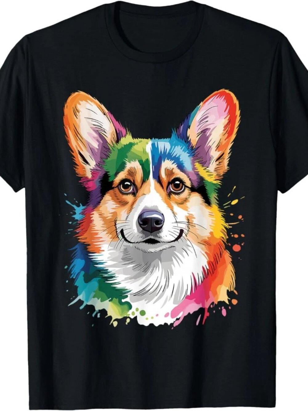 Cute Corgi Art Welsh Corgi Dog Corgi Lover T-Shirt 254